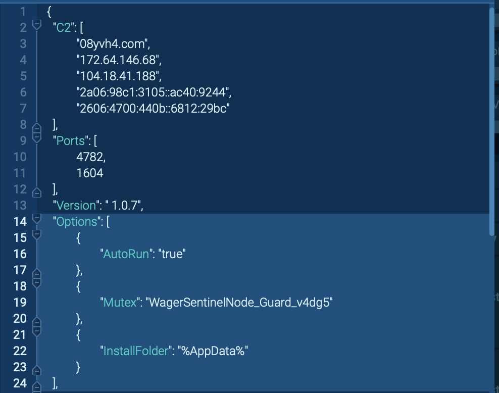 Malware Config from AnyRun MalwareConfig
